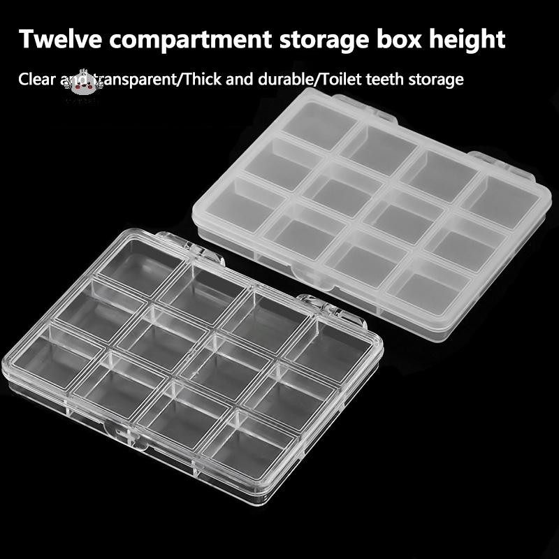 Maybest 12 Lưới Nhựa Tổ Chức Giá Đỡ Cho Móng Tay Nghệ Thuật Đá Trang Sức Lấp Lánh Phụ Kiện Hộp Bảo Quản Hạt Trang Trí Dụng Cụ Thu Thập {VN}