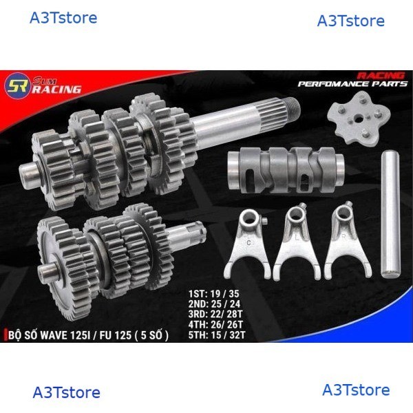Bộ số độ SUM RACING ( 5 SỐ ) FUTURE 125 2015-2022 / WAVE 125i (1 COMBO ...