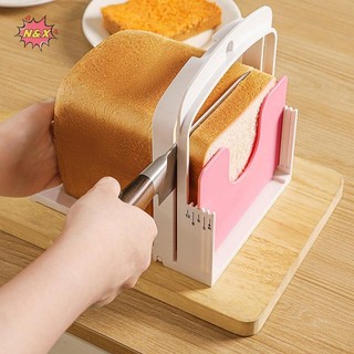 N & X Bánh Mì Nướng Có Thể Gập Lại Máy Thái Bánh Mì Đứng Dụng Cụ Cắt Nhựa Sandwich Khuôn Cắt Bánh Loaf Giá Dụng Cụ Nướng Bánh Tiện Ích Nhà Bếp.