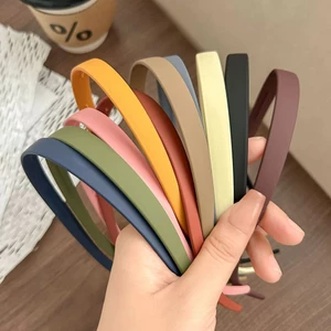 Băng đô cài tóc nhựa màu nhám siêu xinh cho nữ (free size)