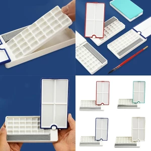 Treeling Roating Palette Case Trống Màu Nước Bảng Bảng Màu Ốp Lưng Sơn Bảng Khay