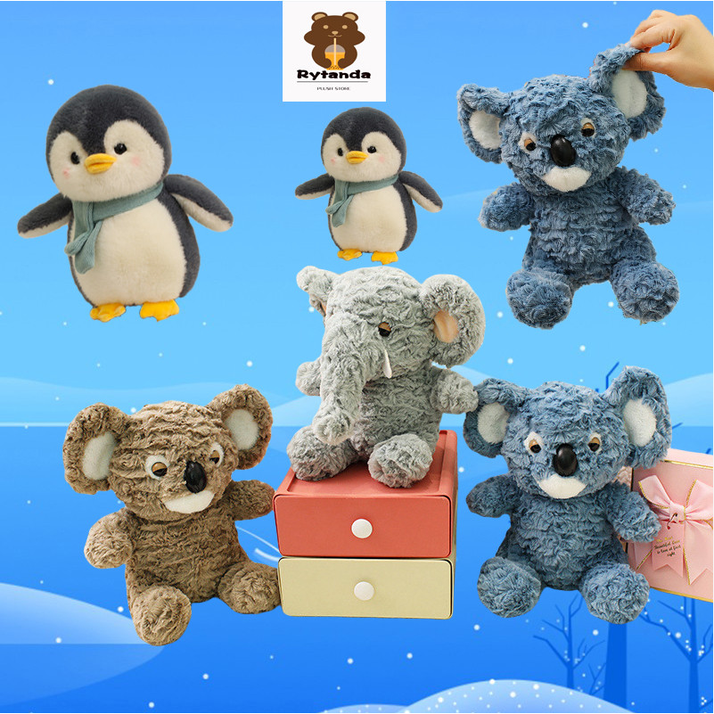 Rytanda Koala Sang Trọng Đồ Chơi Voi Dễ Thương Chim Cánh Cụt Búp Bê Mô Phỏng Voi Động Vật Búp Bê Ngủ Gối Trẻ Em Bạn Gái Quà Tặng Sinh Nhật Trang Trí Phòng Ngủ