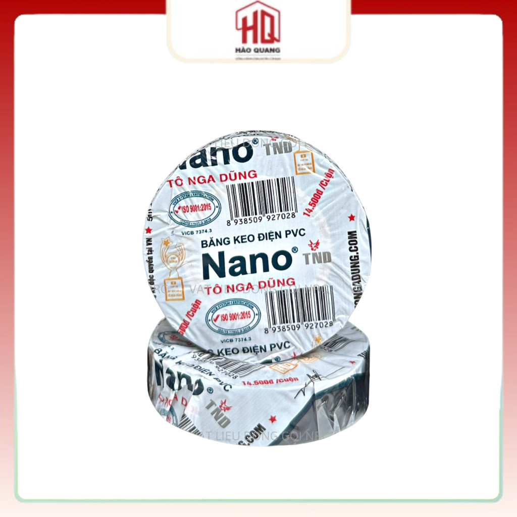 5 Cuộn Băng Keo Nano Điện Tô Nga Dũng Đen - Chính Hãng - Siêu Dính - Cách Điện An Toàn