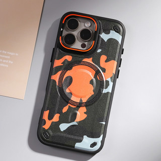 Dành Cho iphone 11 Ốp điện thoại Ống Kính Chân Đế Từ Camo Cứng PC Lưng Mềm TPU Chống Trơn Trượt Nâng Cạnh Chống Sốc Siêu Mỏng Bao