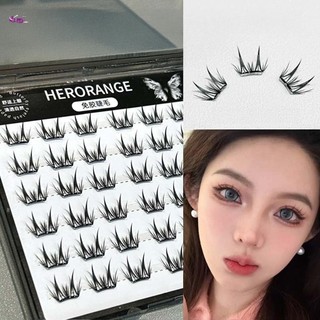 Thin Band Press on Lash Clusters Natural & Wispy Lash Wisps dành cho bé gái Trang điểm mắt ngoài đêm