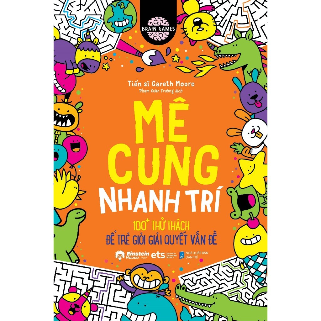 Sách - Lẻ/Combo: Brain Games: Luyện Trí Nhớ + Mê Cung Nhanh Trí + Tư Duy Logic (ETS)