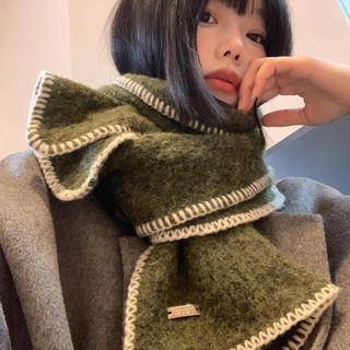 Khăn choàng Cashmere mùa đông ROLY, Khăn quàng cổ dài ấm áp mùa đông dày, Khăn choàng quấn hoang dã mềm mại chống gió giữ ấm cổ mùa thu đông