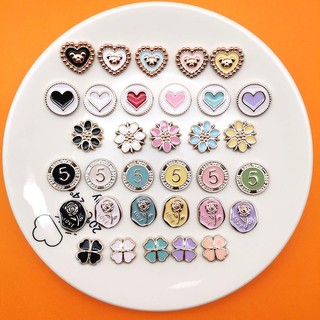 Jibbitz sticker 3D giả kim nhỏ gắn dép cross, charm cài dép sục cá sấu, phụ kiện gắn giày nhựa -Nhà Sấu