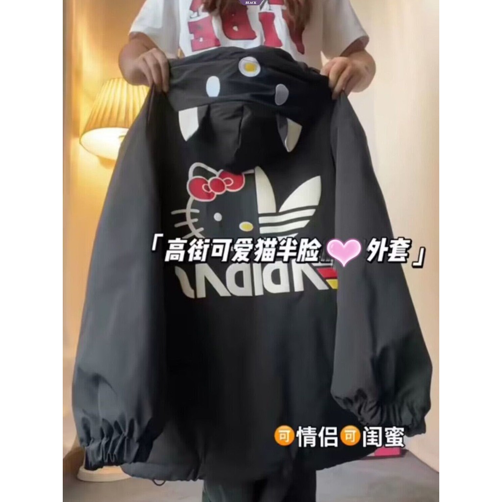 Xuân Thu Mỹ Hello Kitty In Đồng Phục Bóng Chày Nam Nữ Mới Trăm Mỏng Áo Khoác Đấm [BL]