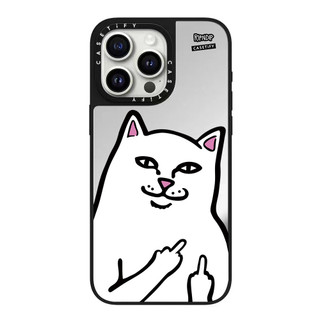 Ngón Tay Giữa Thỏ Mèo Gương Cứng Ốp Lưng Điện Thoại iPhone 17 Pro Max 16 Plus 15 14 13 12 11 Ốp Lưng Chống Sốc Phía Sau Vỏ Acrylic