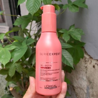 Kem xả khô giúp tóc chắc khoẻ và giảm đứt gãy L'oreal B6 + Biotin Inforcer Smoothing Cream Leave In 150ml [ TN ]