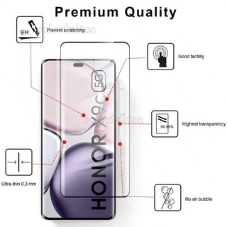 Honor X9C 2024 3D Cong Trong Suốt Kính Cường Lực Bảo Vệ Cho Honor X9C X9B X9A X 9B X9 C HonorX9C 5G 9H HD Full Cover Kính Bảo Vệ Màn Hình Điện Thoại Trong Suốt Mặt Trước