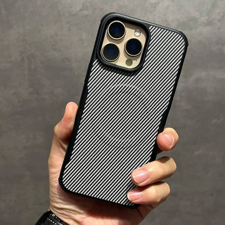 Ốp điện thoại mờ bằng sợi Kevlar sang trọng tương thích với iPhone 12 13 14 15 16 Pro Max 14Plus 15Plus 16Plus 11 ProMax với cảm giác cao cấp từ tính bìa lưng cứng bốn góc chống rơi