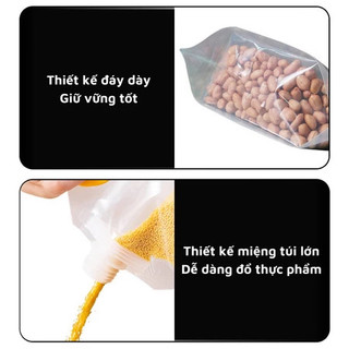 Túi Đựng Thực Phẩm Có Tay Cầm - Nắp Chống Ẩm - Đựng Gạo, Hạt, Nước ALINE