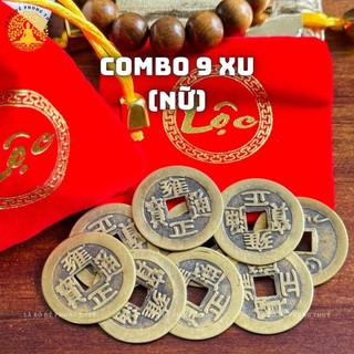 [TẶNG TÚI NHUNG LỘC] Đồng Xu Âm Dương Ngũ Đế Cổ Đã Khai Quang Xin Lộc Bình An May Mắn Decor Phong Thuỷ Cho Nam Nữ