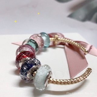 Hàng giao ngay mặt dây chuyền pha lê bạc 925 hồng xanh dương đỏ trắng đen