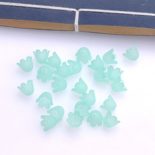 30 quả chuông Acrylic 10mm nghệ vàng ngọc lan búp phong cách cổ Hán phục phụ kiện kẹp tóc chất liệu tự làm thủ công 7Km
