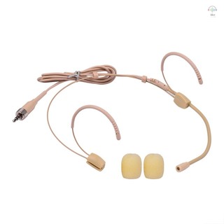 Chất Lượng Tốt Tai Nghe Micro Condenser Mic 3.5 Mm Có Thể Khóa Cắm Tương Thích Với Máy Phát Bodypack Không Dây Sennheiser