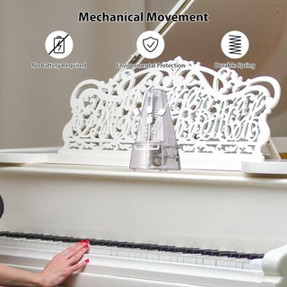 Tunyin Cơ Metronome Di Động Metronome Có Thể Điều Chỉnh Tốc Độ Đánh Nhịp Nhẹ Âm Thanh Lớn Cho Đàn Piano Đàn Guitar Trống Guzheng Đánh Chính Xác Cơ Metronome