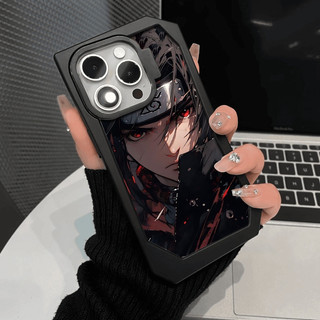 Vỏ Điện Thoại Hình Không Đều, Cho iPhone 16,15,14,13,11,12 Pro Max, Vỏ Chống Sốc Naruto Sasuke Itachi