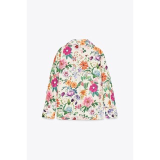 Áo Sơ mi Zara made in Morocco lụa in hoa nhiều sắc màu