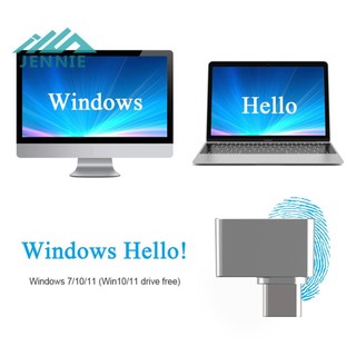 Máy quét sinh trắc học Type-C Máy tính xách tay Mô-đun mở khóa vân tay bằng hợp kim kẽm Đầu đọc vân tay USB Mini di động cho Windows 7 / 10 / 11 [jennie1.vn]