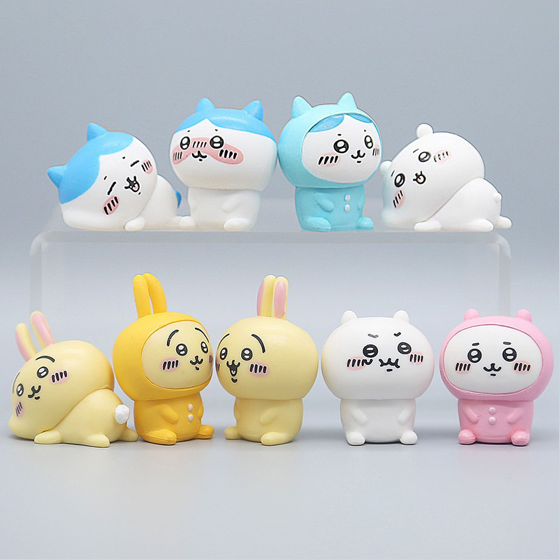 6 Cái / bộ 3cm Anime Dễ Thương Chiikawa Hình Hachiware Usagi Chiikawa Kawaii Q Phiên Bản PVC Nhân Vật Hành Động Mô Hình Bộ Sưu Tập Búp Bê Đồ Chơi