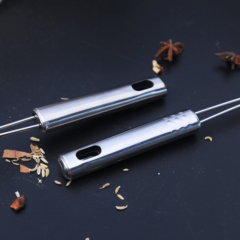Vợt lẩu nấu rán chiên chao vòng 12cm vớt thức ăn bằng inox bền đẹp sáng bóng