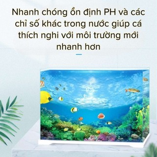 Viên nén khử clo cấp tốc cho bể cá - cân bằng PH khử các ion kim loại nặng các hoá chất  của nước máy - Cám Cá Store