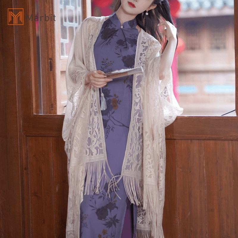 Marbit Capes Áo Poncho Ren Đi Biển Khăn Choàng Nữ Điều Hòa Khăn Đi Biển Mùa Hè Đi Biển Ngày Lễ Giải Trí Mũi Trung Quốc