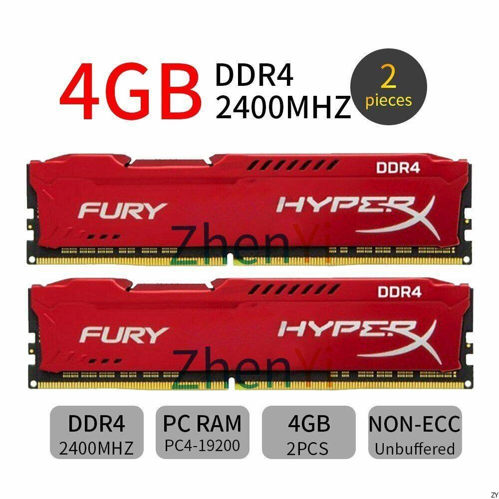Dành Cho HyperX FURY Red 8GB  2x 4GB  DDR4 2400 MHz PC4-1200 CL15 DIMM Pc Ram %c4%90%e1%bb%83 B%c3%a0n I.323540565