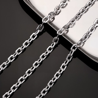 Thép không gỉ hình bầu dục Cross Chain diy Trang sức Vòng cổ Vòng tay Phụ kiện bảo quản màu sắc