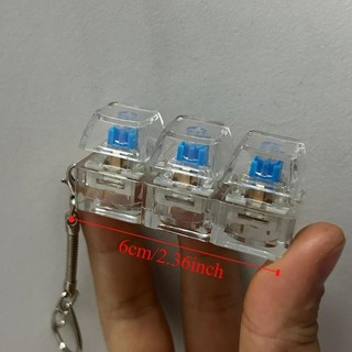 DWELLCO Fidget Móc Khóa, 3 / 4 / 9 Phím Bàn Phím Ngón Tay Giảm Căng Thẳng, Thư Giãn Vượt Qua Thời Gian Keycap Nút Chìa Khóa Đồ Chơi Pinch Người Lớn
