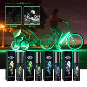 Thêm 100ml Vải Sơn Phản Quang Sơn Dạ Quang Xe Đạp Phản Quang Ván Trượt Canvas Sơn Phát Sáng BSS
