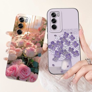 Dành Cho Oppo Reno12 5G CPH2625 Ốp Lưng Mới Phong Cách Hoa Cúc Mềm Silicon Dành Cho Oppo Reno 12 Pro 5G CPH2629 Reno12 Vỏ