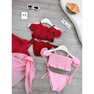10-30kg Bộ bơi hoa trễ vai 3ct LT cho bé gái