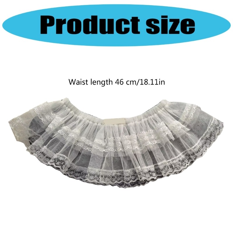 DASBSUG Váy Mini bé gái 3-10 tuổi Rèm đánh rắm cho trẻ sơ sinh có lưới xếp nếp