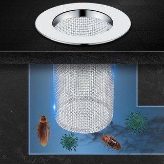 [Đến 3-5 ngày] Vỏ thoát nước bắt tóc bằng thép không gỉ Bộ lọc bồn rửa chống tắc nghẽn, Lưới mịn chống rỉ cho phòng tắm / nhà bếp, 4 tùy chọn kích thước Phù hợp với ống thoát nước sàn 99%