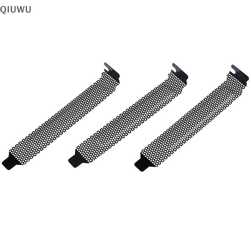 QIUWU 10 Cái Mới Màu Đen Khe Cắm PCI Che Bụi Lọc Tấm Trống Thép Cứng.