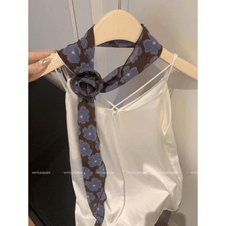 2025 Phong Cách Mới Xuân Hè Không Khí Phù Hợp Với Khăn Cổ Mỏng Phong Cách Streamer
