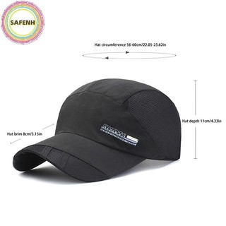 SAFENH Nam Nữ Mũ Bóng Chày Có Thể Điều Chỉnh Thường Ngày Thêu Cotton Mũ Chống Nắng Unisex Màu Trơn Tấm Che Mũ VN