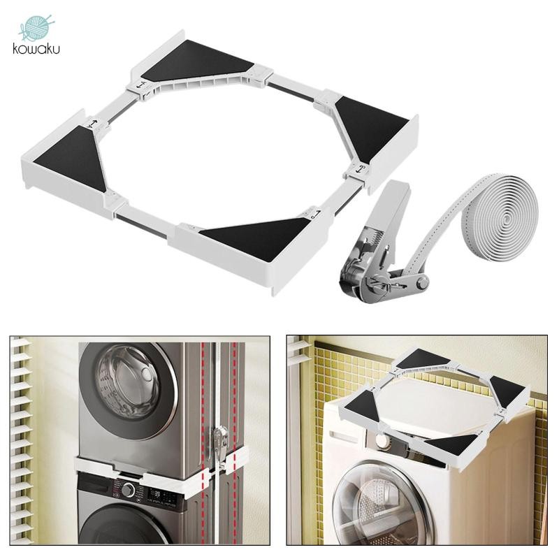 Bộ xếp chồng máy sấy máy giặt Phạm vi điều chỉnh 45 cm-71 cm Chống trượt Tiết kiệm không gian ổn định Dễ dàng lắp đặt Đa năng