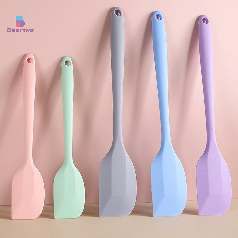 < beartwo > 1Pc Nhà Bếp Silicon Kem Bơ Bánh Thìa Batter Scraper Bàn Chải Bơ Trộn Bánh Bàn Chải Dụng Cụ Nướng Bánh Dụng Cụ Nhà Bếp Dụng Cụ Nhà Bếp S / L Đẹp