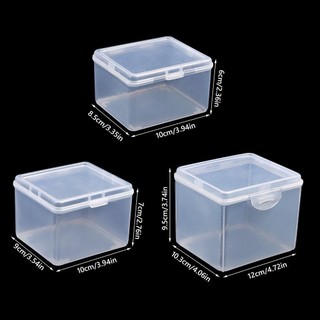 [Vận chuyển nhanh] Lưu trữ 1 chiếc IDEANEST, Hộp lưu trữ hình chữ nhật đa năng, trong suốt có nắp Hộp đựng đồ nhỏ bằng nhựa Băng đô trang sức lưu trữ