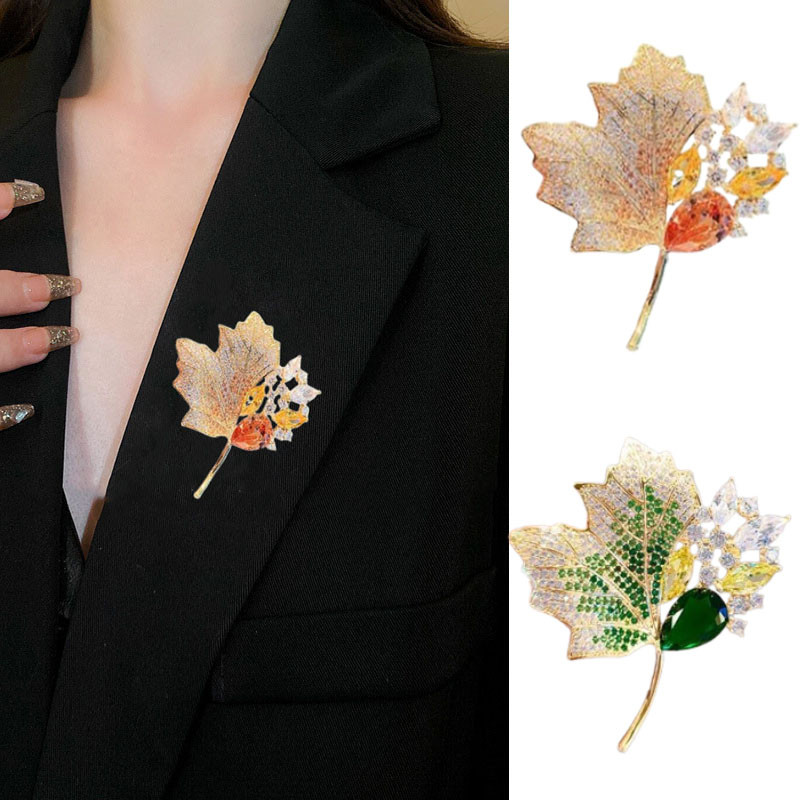 Mới Corsage lá phong thời trang, tinh tế, sang trọng