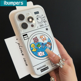 ibumpers Ốp Lưng iPhone Hàn Quốc Cute Hoạt Hình Họa Tiết Ốp Điện Thoại Trong Suốt Mềm TPU nhám Mờ Mềm Chống Sốc Chống Bẩn Cho Iphone 16 15 14 12 13 11 Pro Max IP 7 8 Plus X XS XR