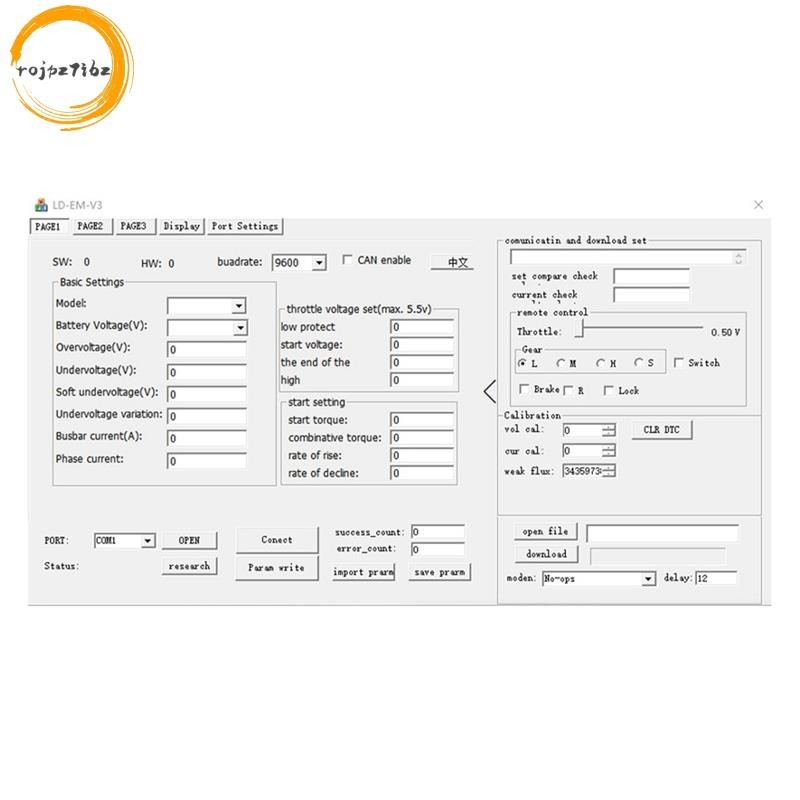 Bộ điều khiển VOTOL Cáp gỡ lỗi máy tính EM30 EM50 EM80 EM100 EM150 Cáp USB sang cáp TTL để điều chỉnh thông số bộ điều khiển