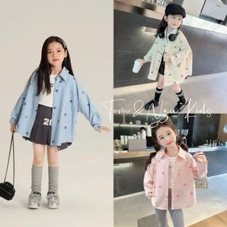 A95-Áo sơ mi NƠ MẸ và BÉ hottrend cho bé gái size từ 9-70Kg