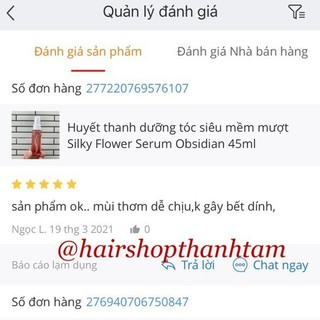 Huyết thanh dưỡng tóc siêu mềm mượt Silky Flower Serum OBSIDIAN 110ml [ TN ]