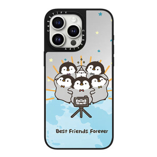 Photo Penguin Mirror Ốp Điện Thoại Cứng Cho iPhone 16 Pro Max 16 Plus 15 Pro Max 14 13 12 11 Vỏ Acrylic Phía Sau Chống Sốc